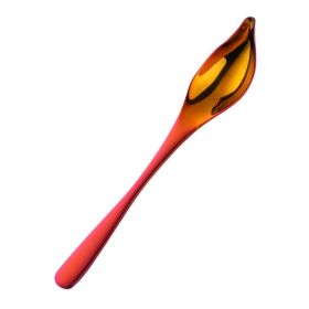 Household Kitchen Stainless Steel Seasoning Spoon Oil Spoon (Color: Dazzling Red, Type: Tableware)