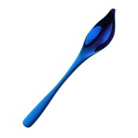 Household Kitchen Stainless Steel Seasoning Spoon Oil Spoon (Color: Blue, Type: Tableware)