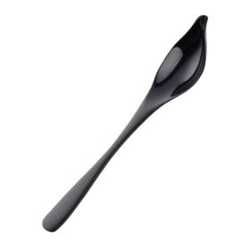 Household Kitchen Stainless Steel Seasoning Spoon Oil Spoon (Color: Black, Type: Tableware)